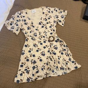 Floral wrap dress